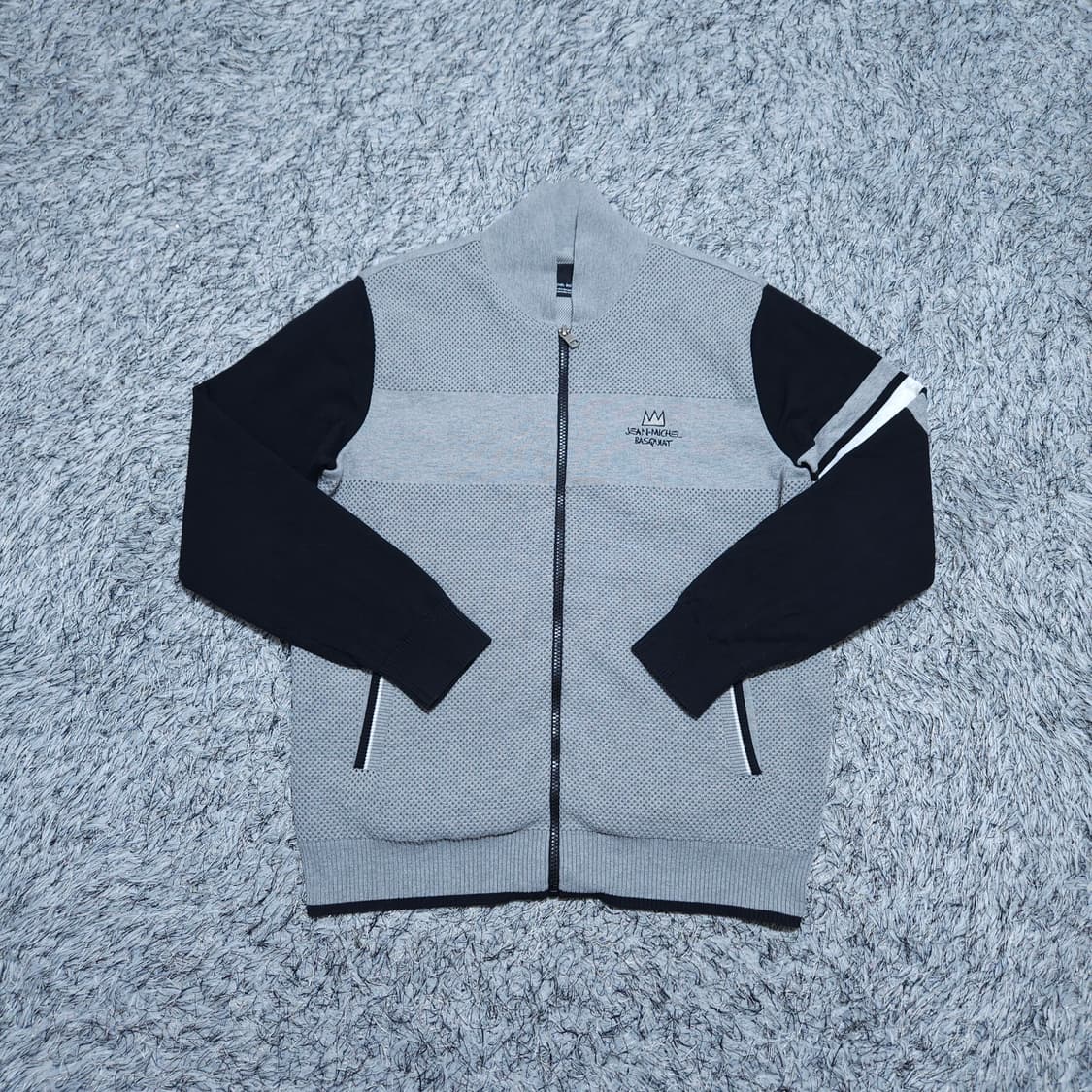 장미셸바스키아)95 남자 니트집업 골프집업 / 왕눈이샵 상품이미지1