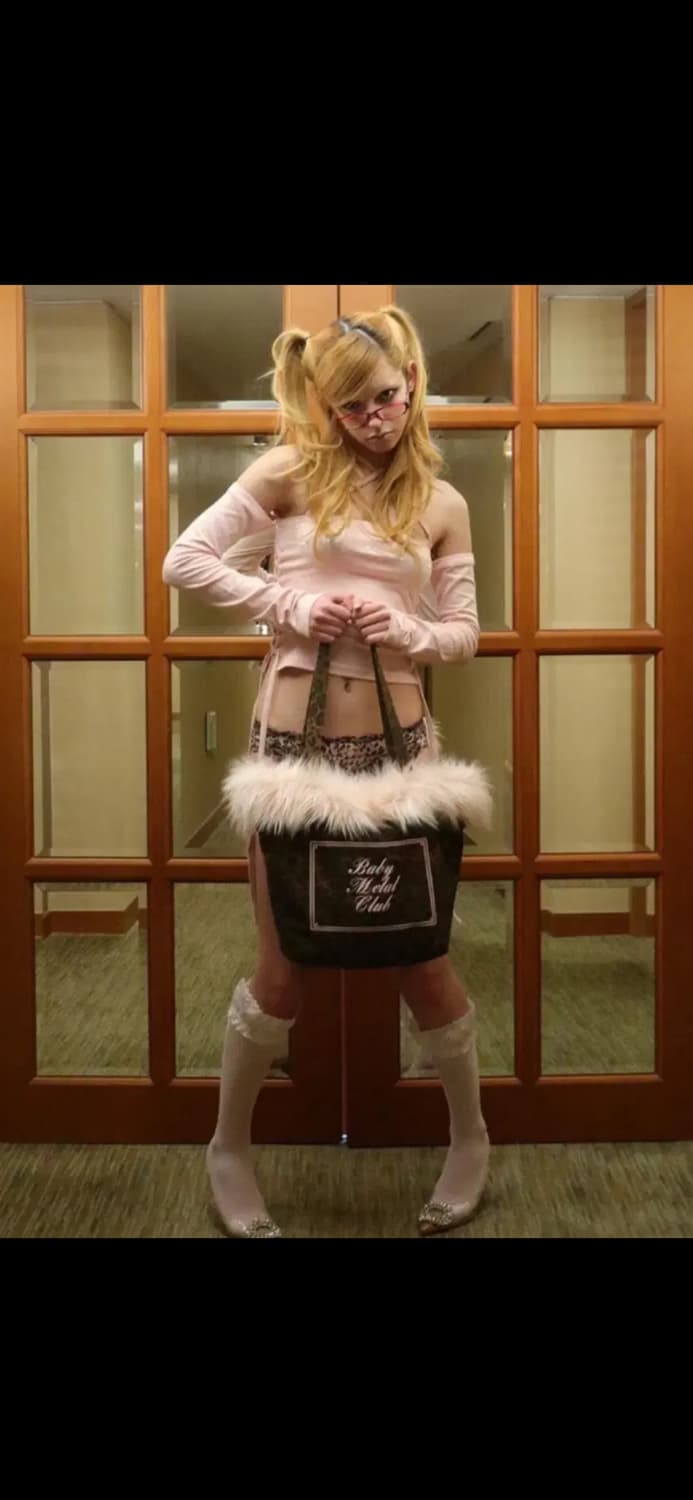 베메클 샤기백 핑크 베이비메탈클럽 가방 갸루백 오네 갸루 히메갸루 상품이미지1