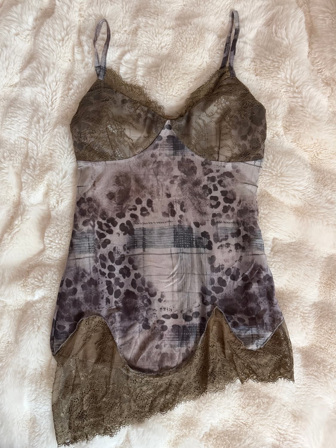 Lowear leopard lace pad ops 상품이미지6