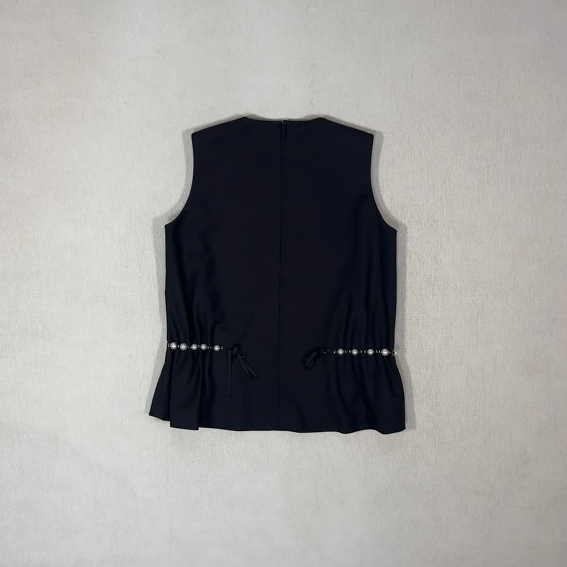 Pearl Beads Black Vest 상품이미지3