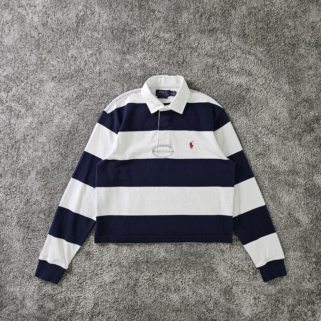 [무료배송] POLO RALPH LAUREN 긴팔 단가라 럭비 셔츠 상품이미지1