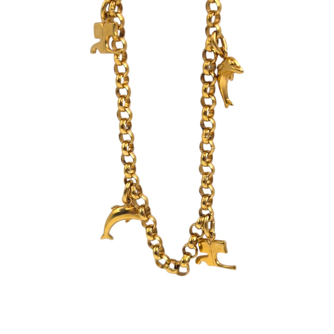 90s 꾸레쥬 스페이스 돌고래 레이어드 목걸이 상품이미지5