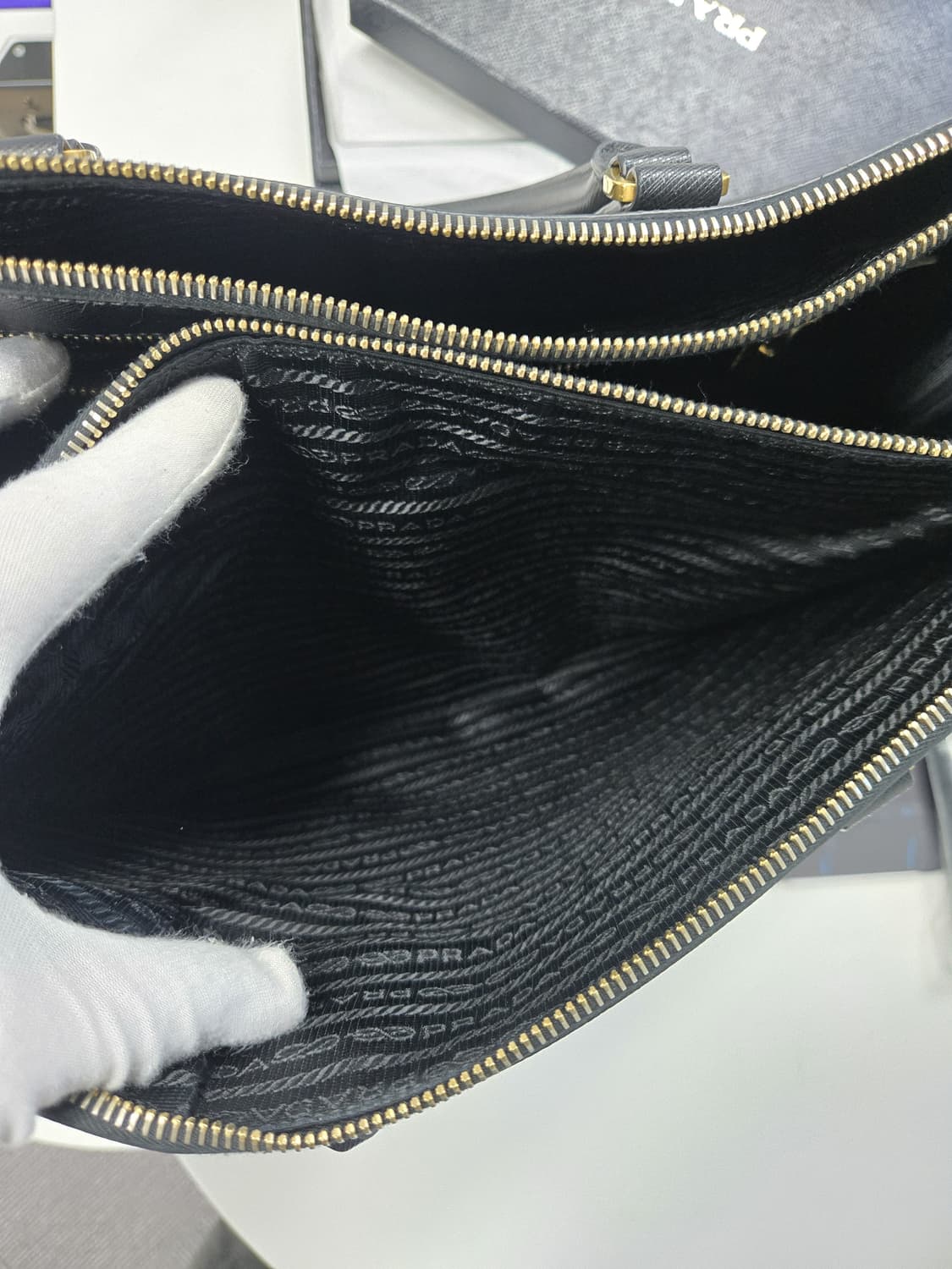 [A급컨디션]프라다 사피아노 토트백 상품이미지9