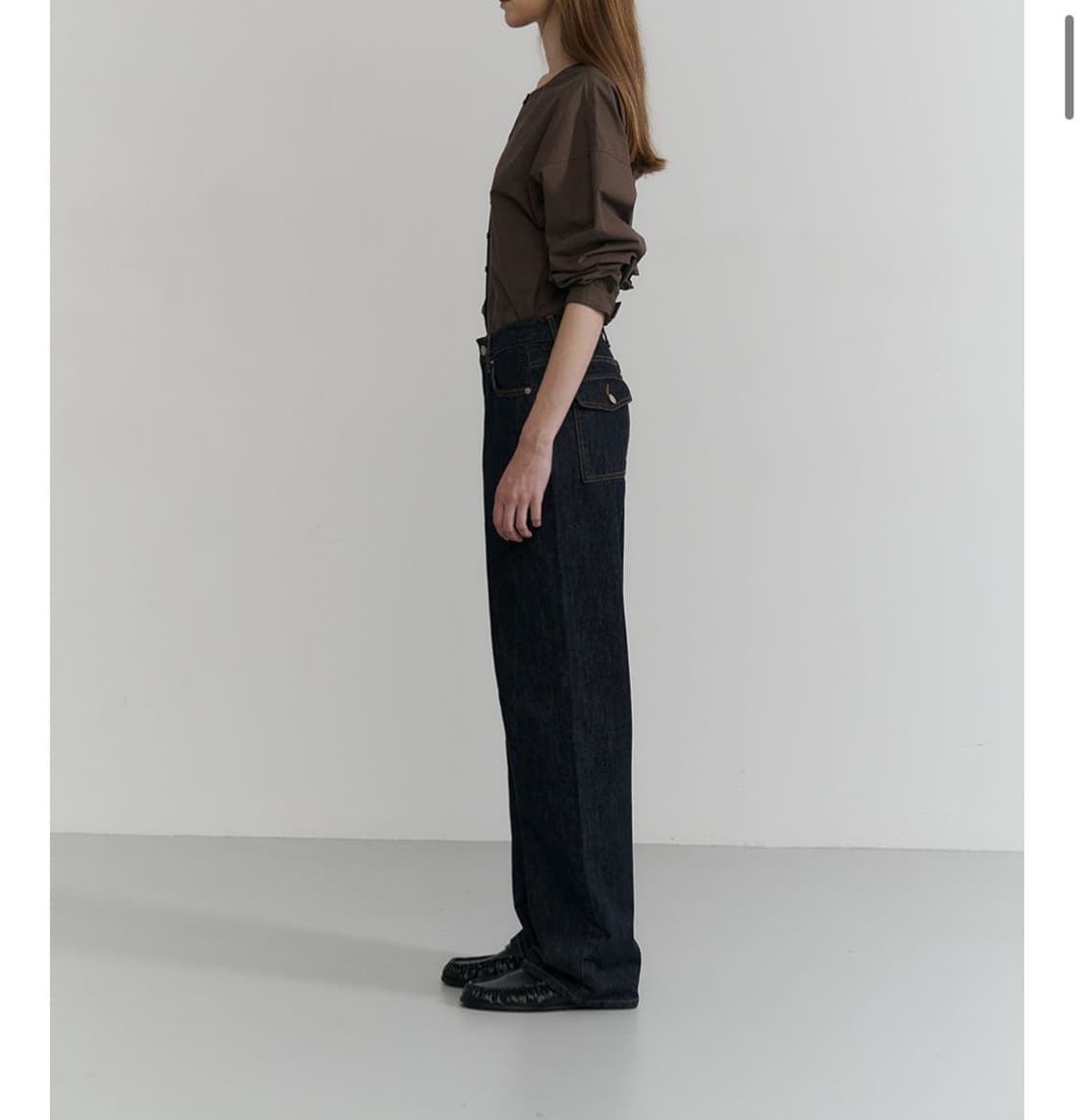 Evesage 와이드 데님 상품이미지4