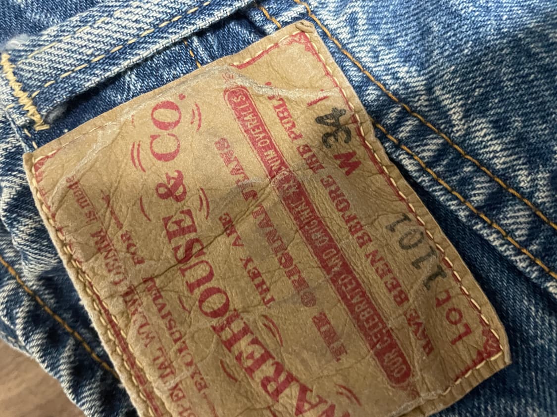 웨어하우스 1101 세컨핸즈 라이트 인디고 34 상품이미지2