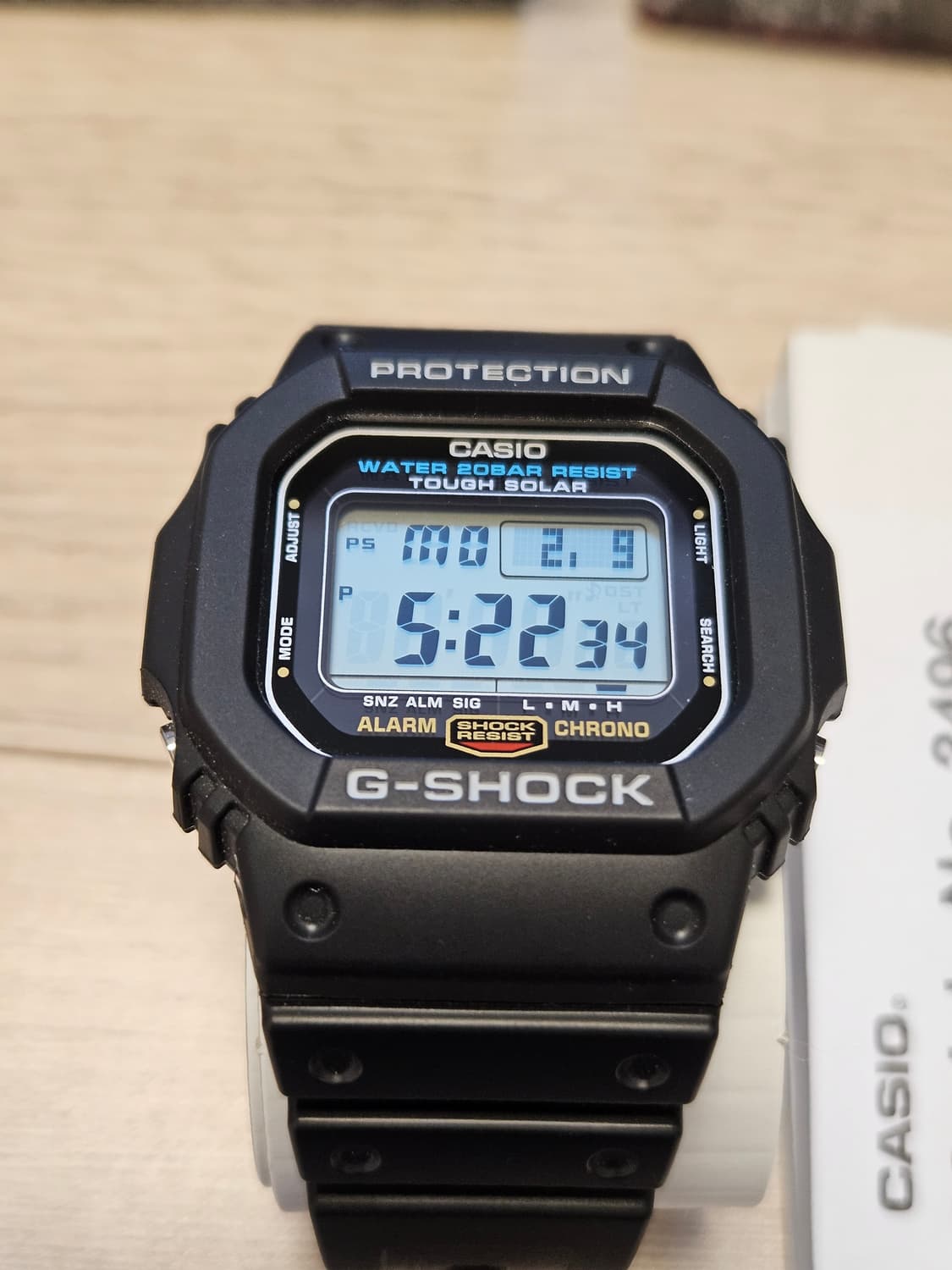 지샥 g-5600ue-1dr 터프솔라 상품이미지1