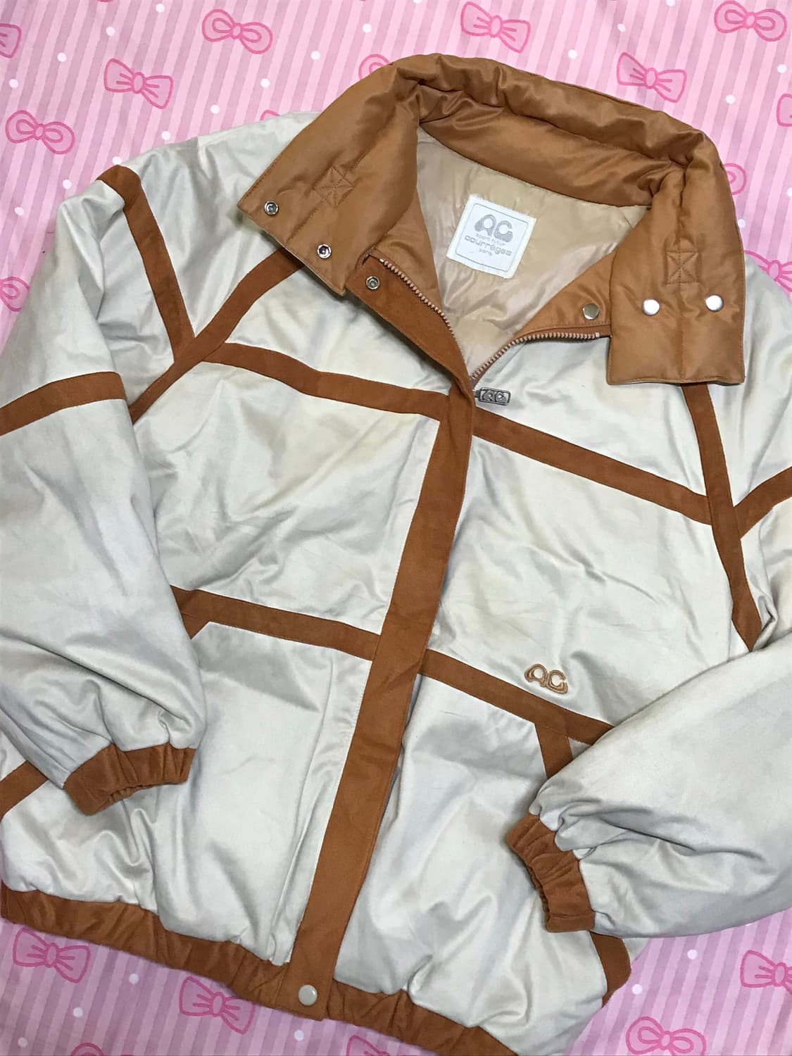 꾸레쥬 2000s 아카이브 패딩 점퍼 y2k 갸루 상품이미지6