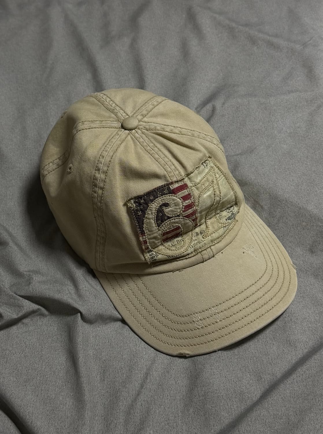레어 빈티지 폴로진스 USA 플래그 패치 볼캡 상품이미지1