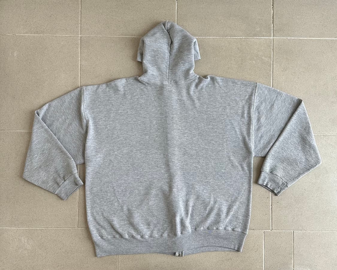 90s 빈티지 러셀 후드집업 그레이 XXL 상품이미지2