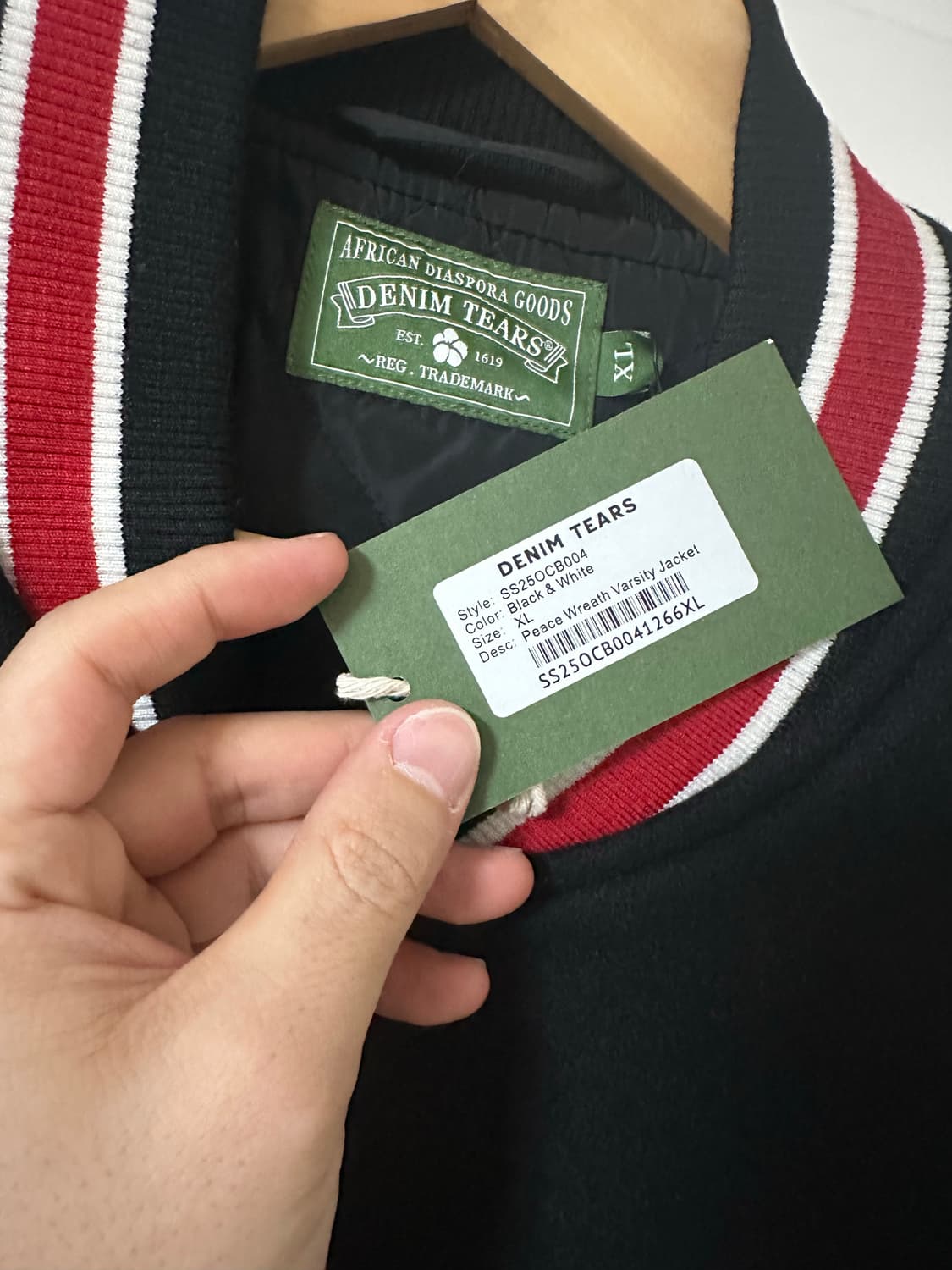 [XL] 데님 티어스 바시티 자켓 상품이미지3