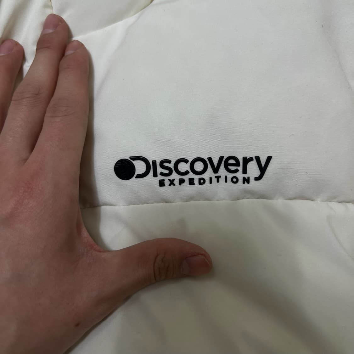 디스커버리 키즈 덕다운 화이트 패딩 150  상품이미지4