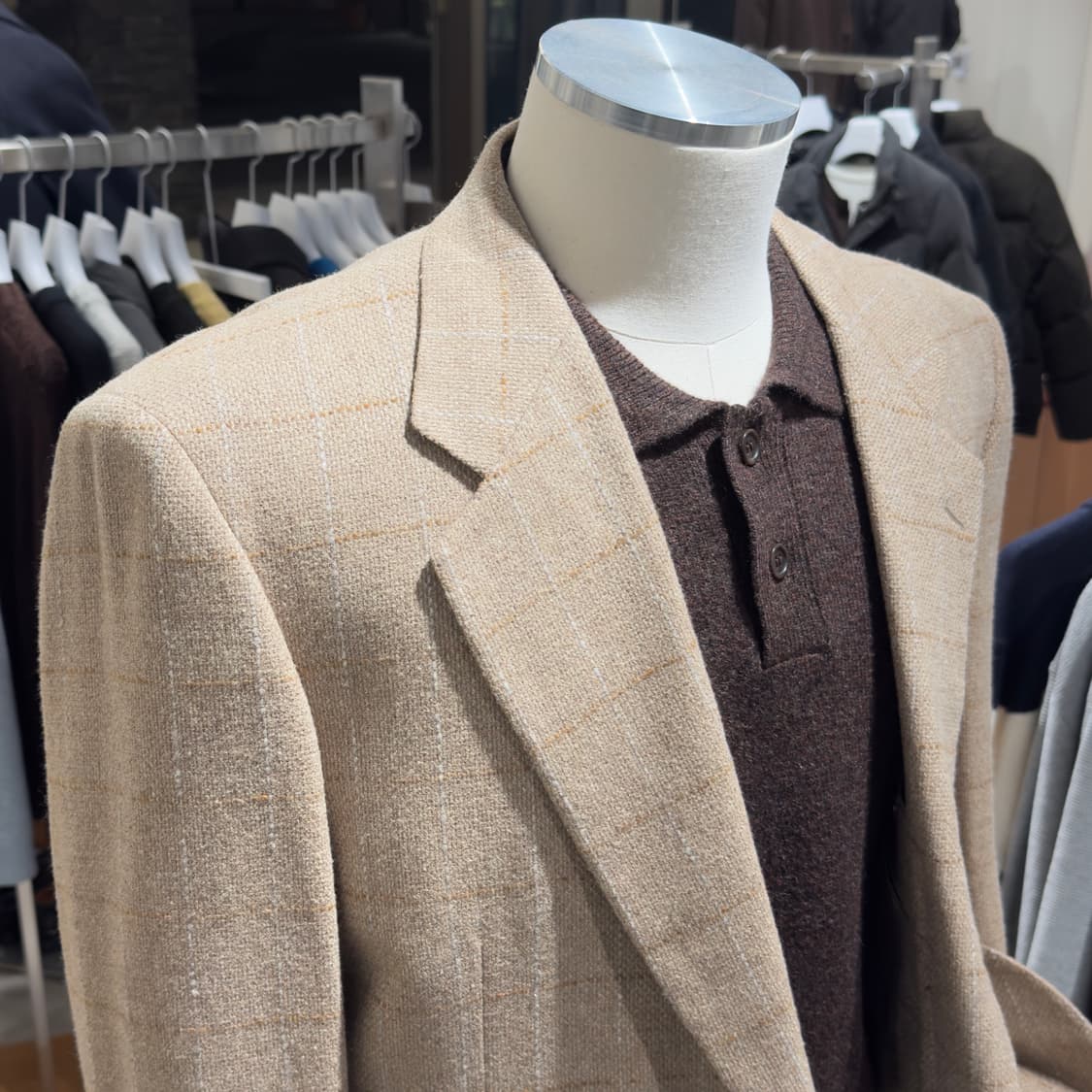 일본 테일러드 Mila Schon X Lonner 트위드 자켓 상품이미지3