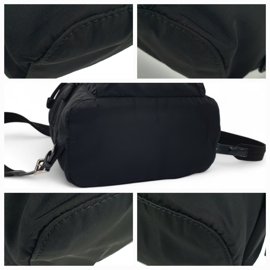 프라다 리나일론 원포켓 블랙 백팩 B4650F 상품이미지9