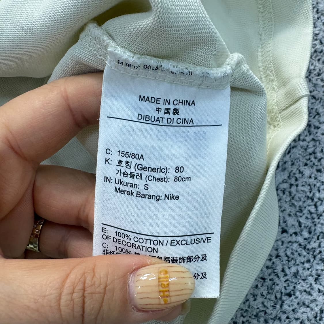 S 나이키 여성 크롭 반팔 티셔츠 0414J 상품이미지5