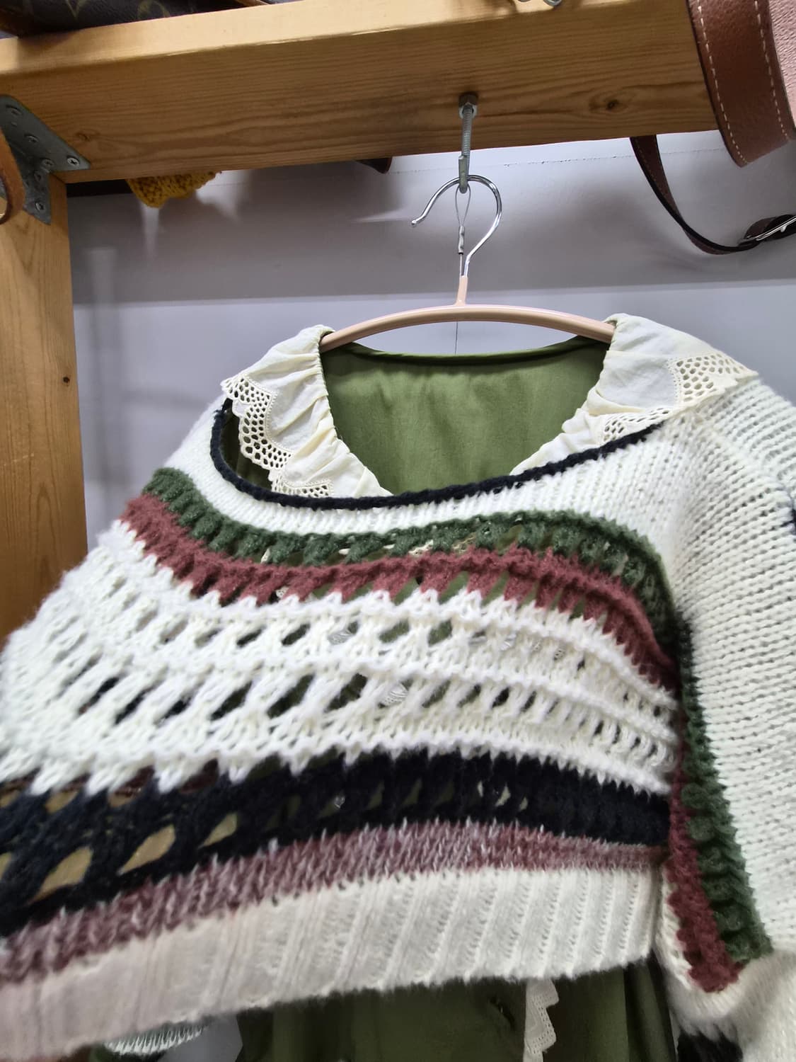 크롭 벌룬 니트 볼레로 상품이미지3