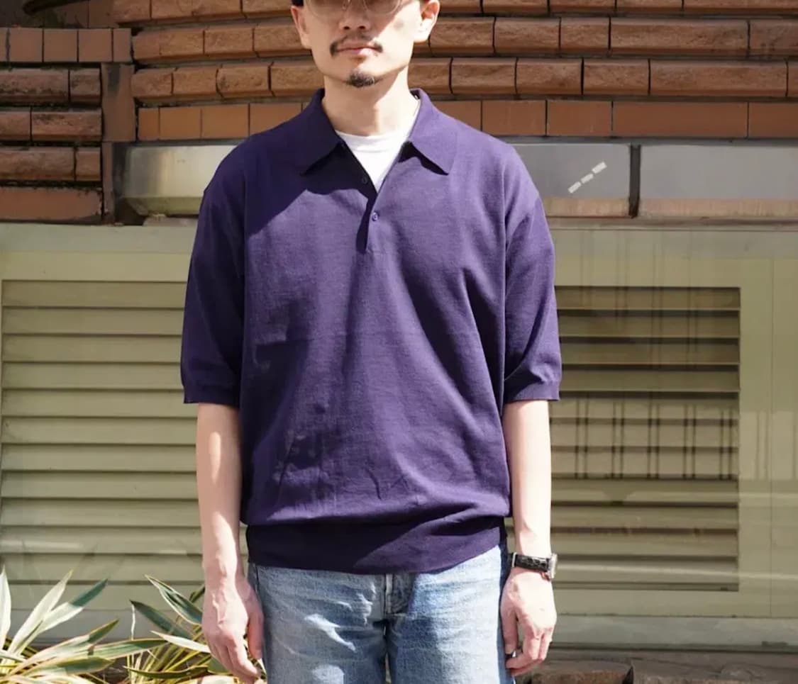 Kaptain sunshine cotton knit polo shirts 상품이미지7