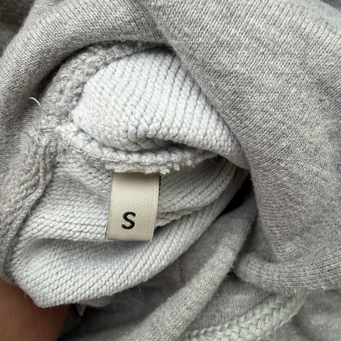 아미 스몰 하트 로고 그레이 후드티 S 상품이미지8