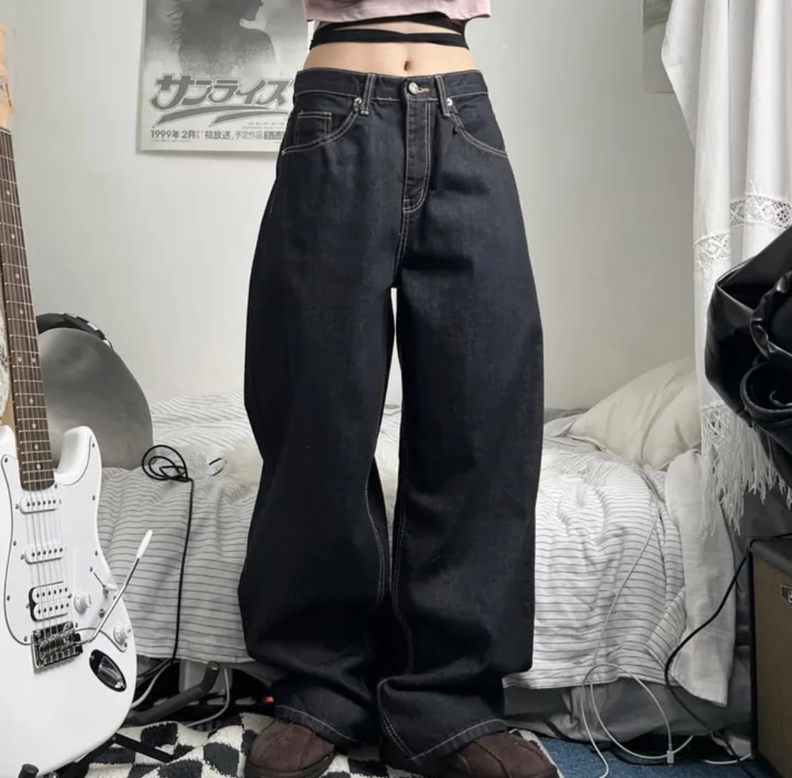 ootj 데님 와이드팬츠 상품이미지1