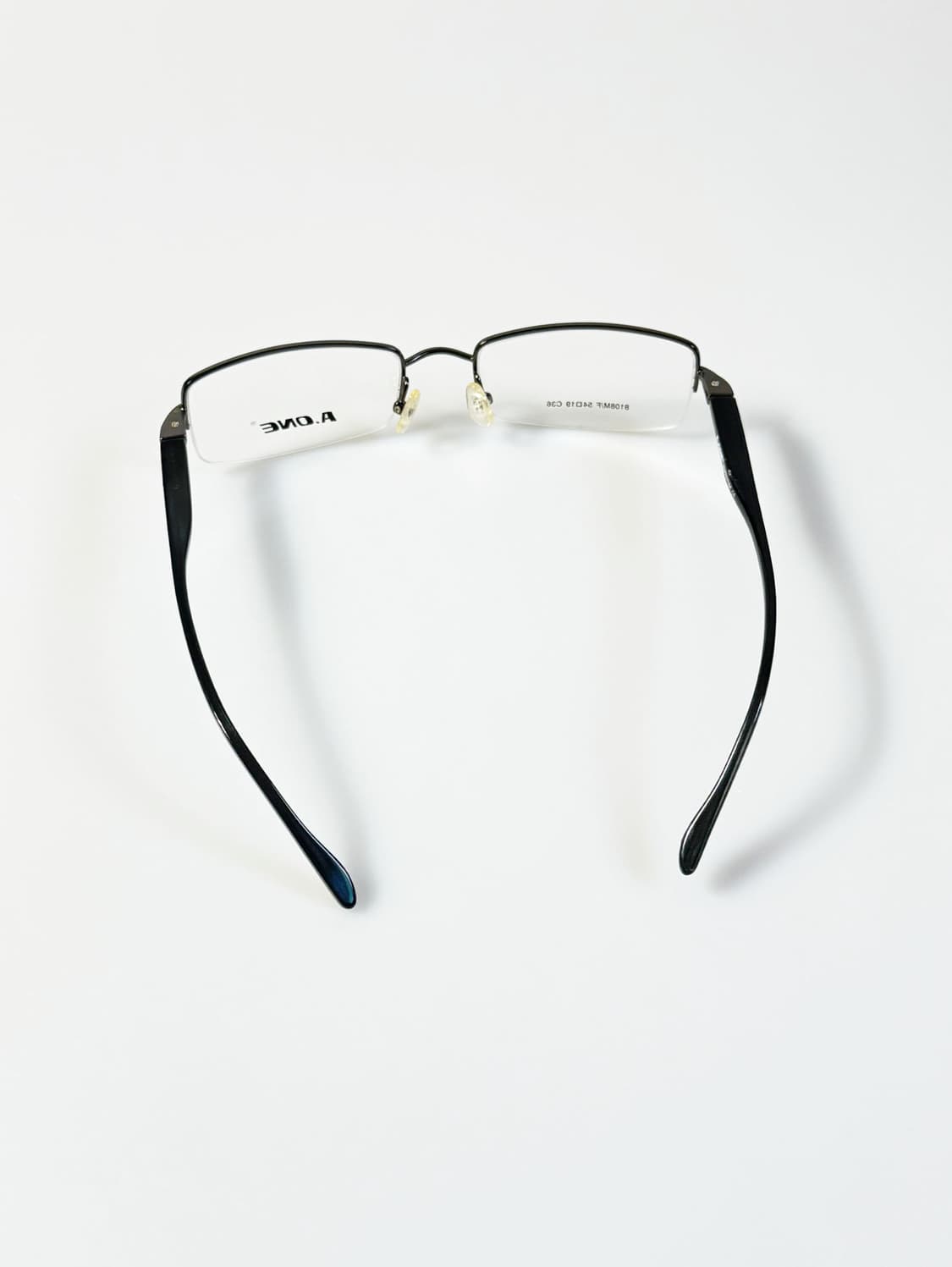 A.ONE 반무테 스퀘어 메탈 프레임 빈티지 안경 상품이미지5