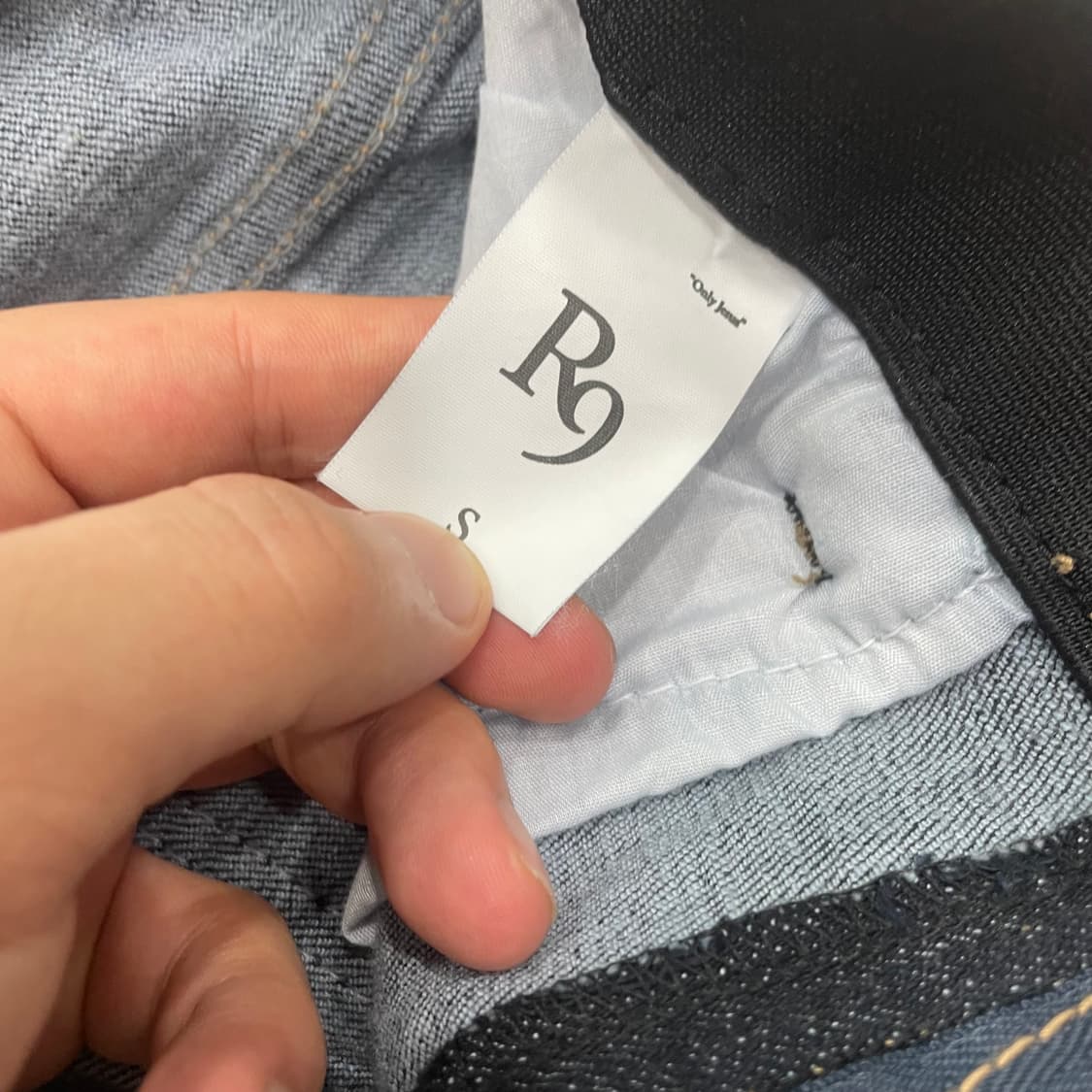 로니엘 스트레이트 데님 s 상품이미지4