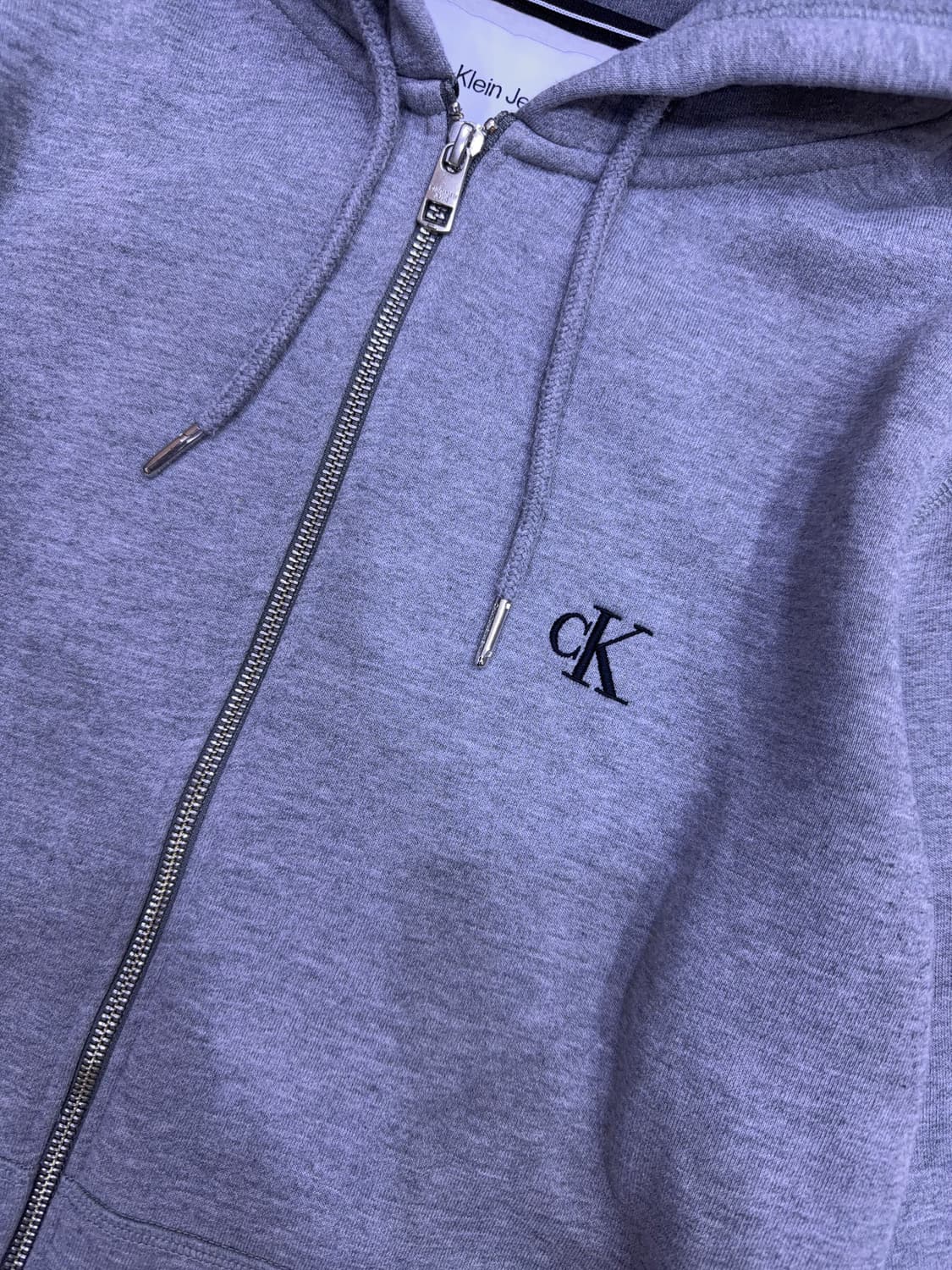캘빈클라인 CK 아카이브 자수 약기모 후드집업 자켓 L 상품이미지6