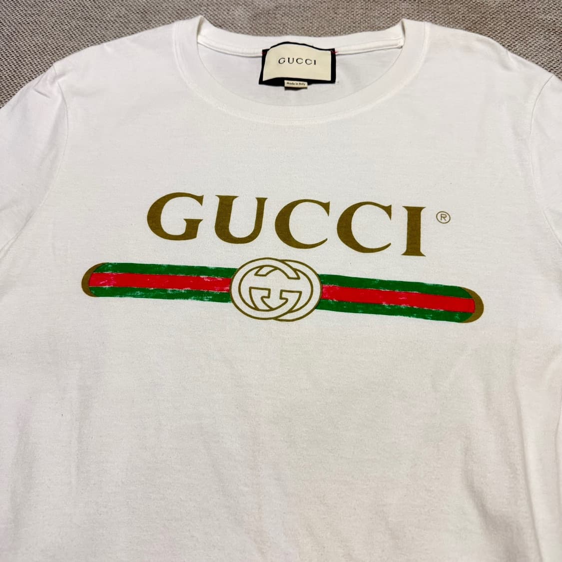 구찌 프린팅 로고 반팔티 상품이미지3