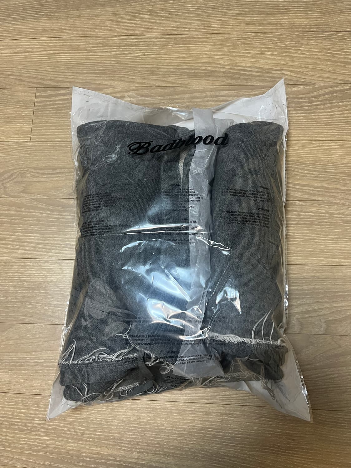 🐹 배드블러드 워시드 그레이 퍼 후드 & 팬츠 🐹 상품이미지8