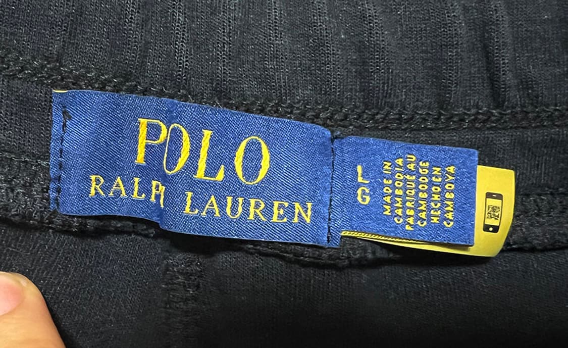 POLO 폴로 남자 스웻쇼츠 져지 블랙 캐주얼 스포츠 운동복 XL 34 상품이미지3