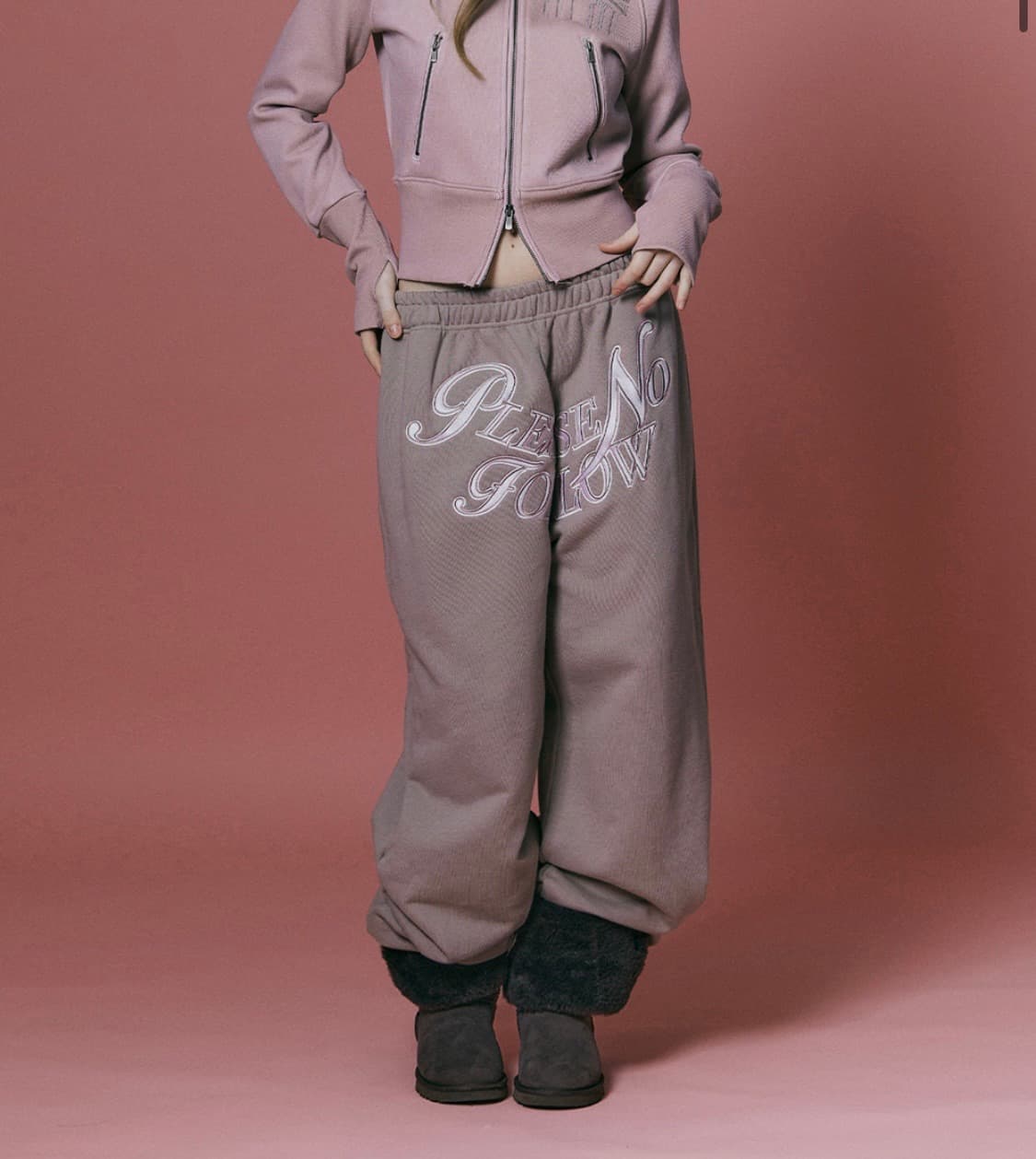 플리즈노팔로우 마미 조거 팬츠 모카무스 상품이미지1