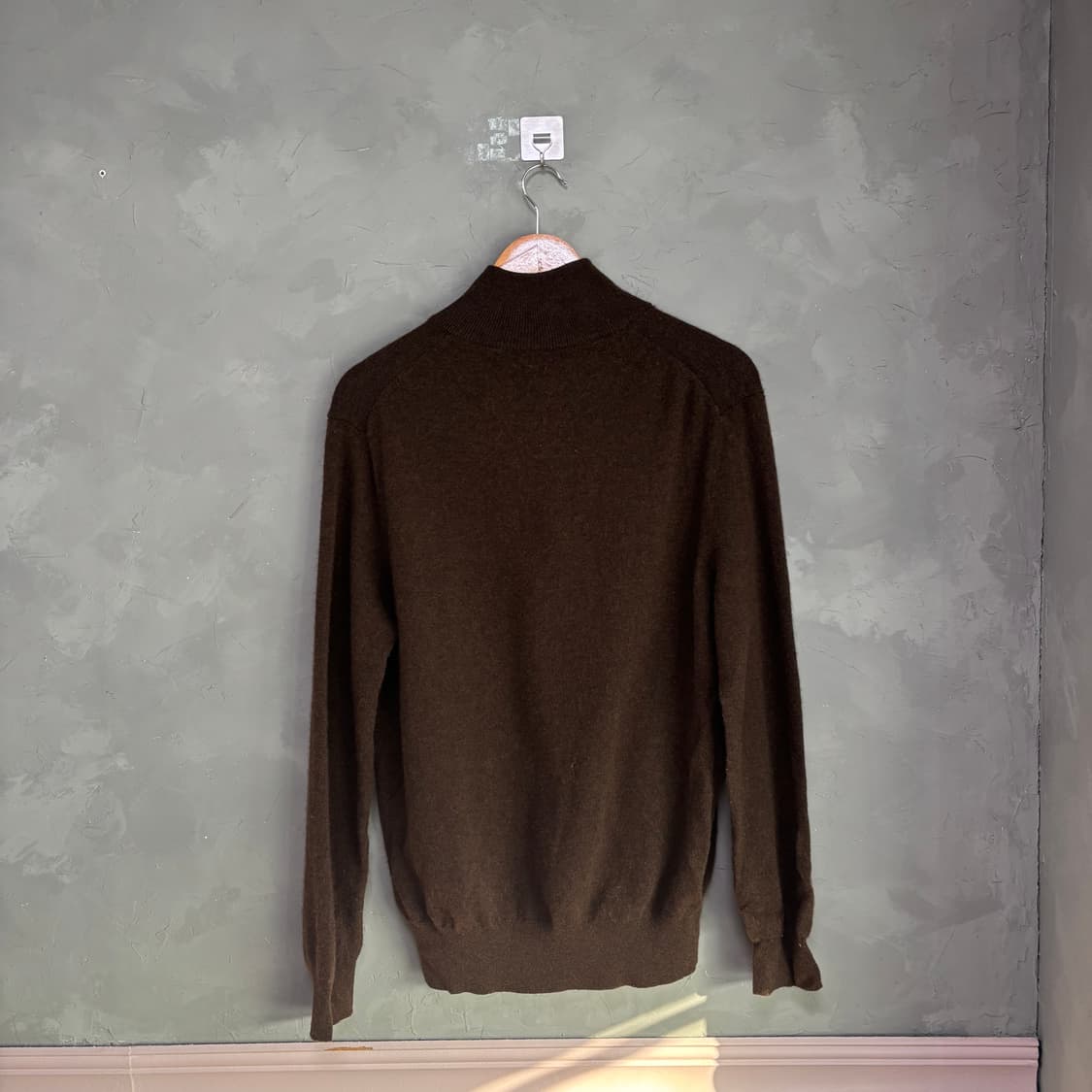 폴로 랄프로렌 울 니트 반집업 브라운 상품이미지4