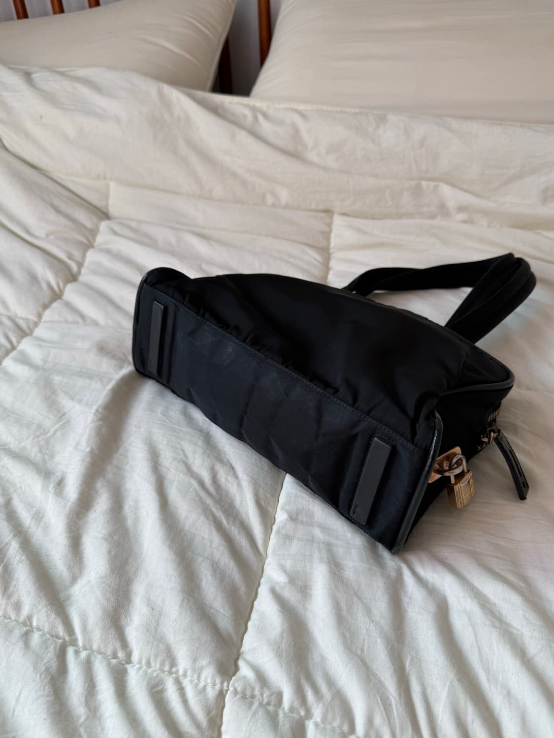 정품 프라다 블랙 나일론 토트백 상품이미지7