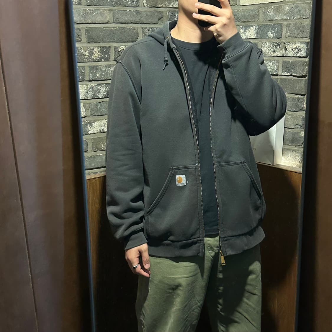 L) 칼하트 레인디펜더 워크웨어 써멀 후드집업 W13 상품이미지10
