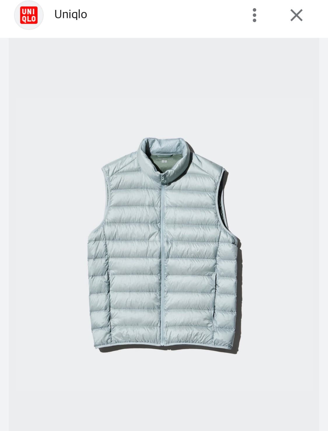 유니클로 울트라 라이트 다운 패딩 조끼 S 상품이미지1