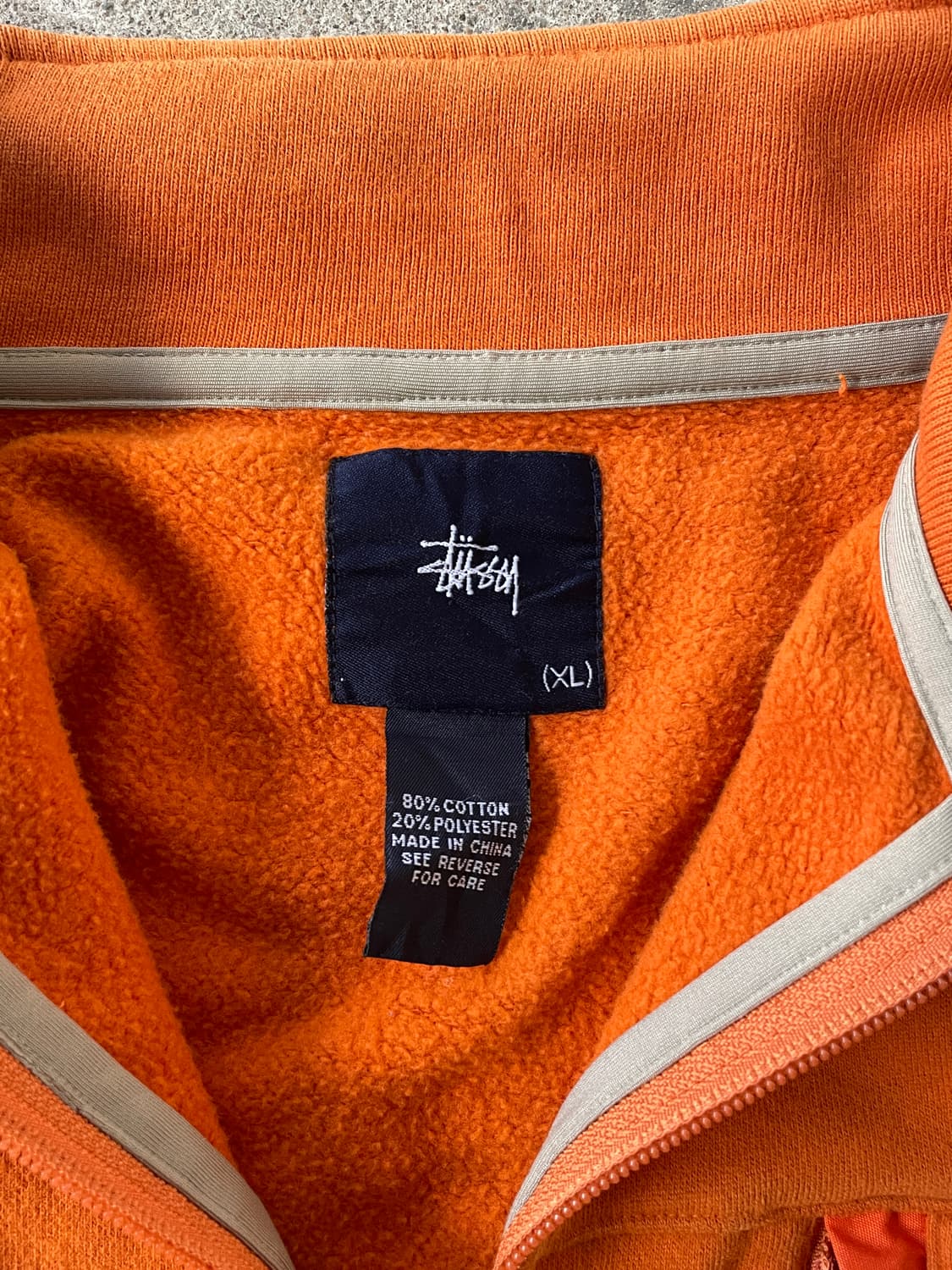 00s Stussy Orange Zip-up 상품이미지4