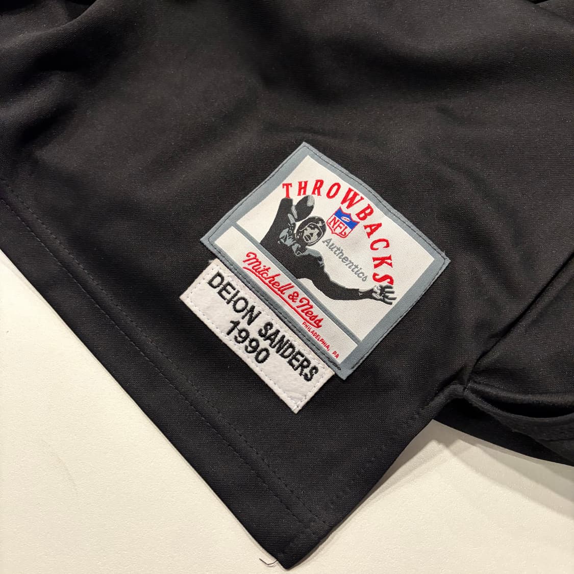 [52] 미첼앤네스 21 디온샌더스 NFL 블랙 저지 반팔 D95 상품이미지7