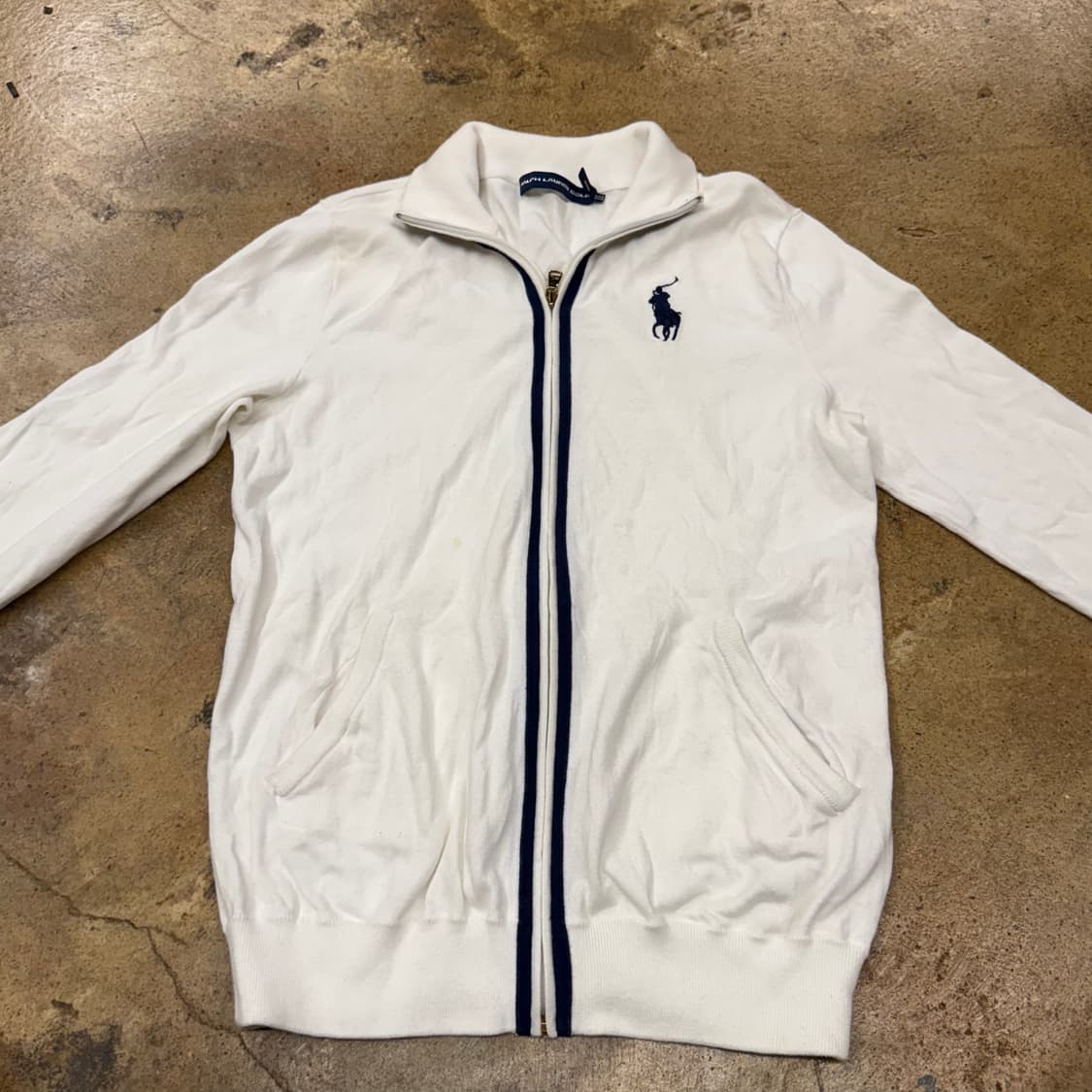 폴로 랄프로렌 화이트 빅포니 집업 상품이미지3