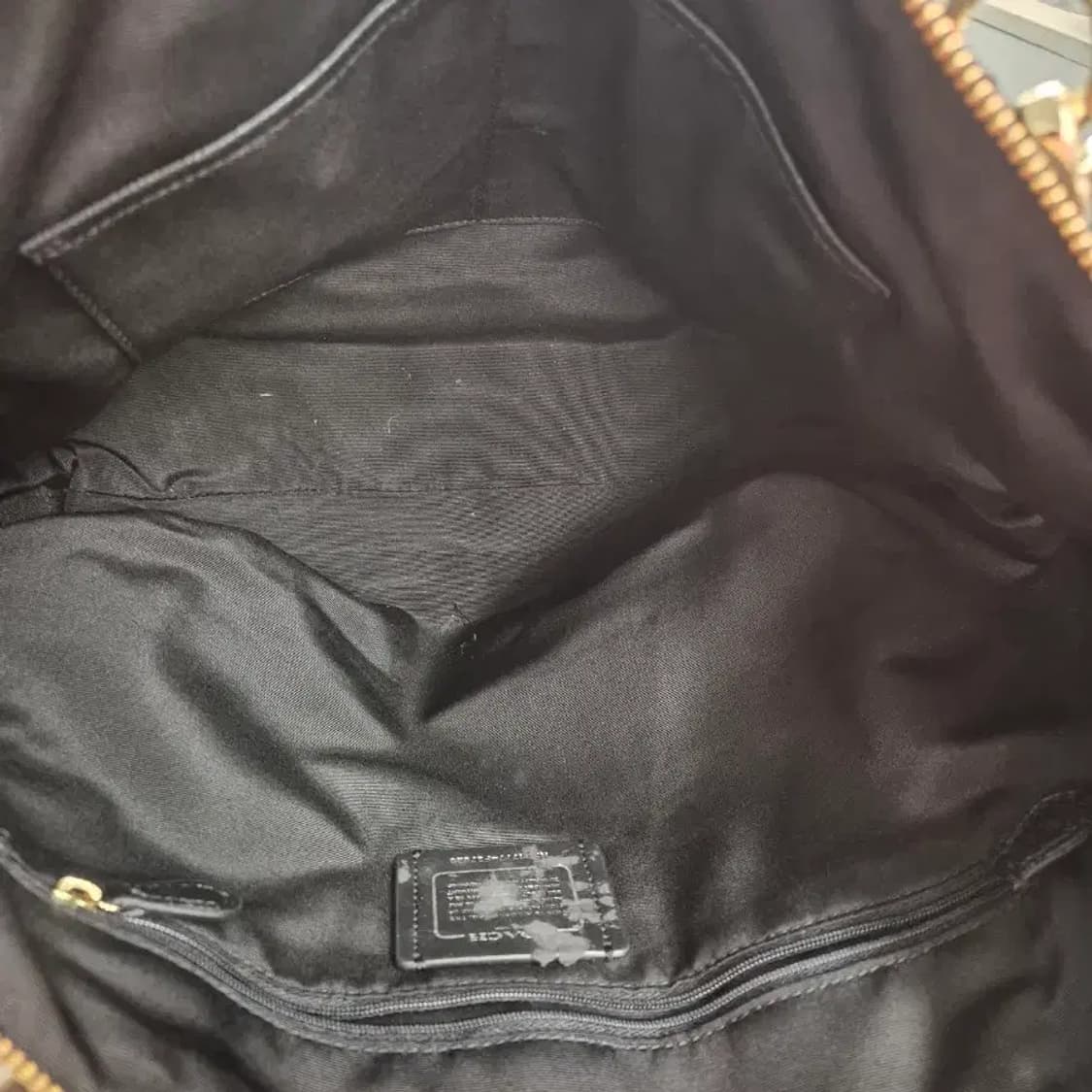 코치 블랙 가죽 토트백 상품이미지6
