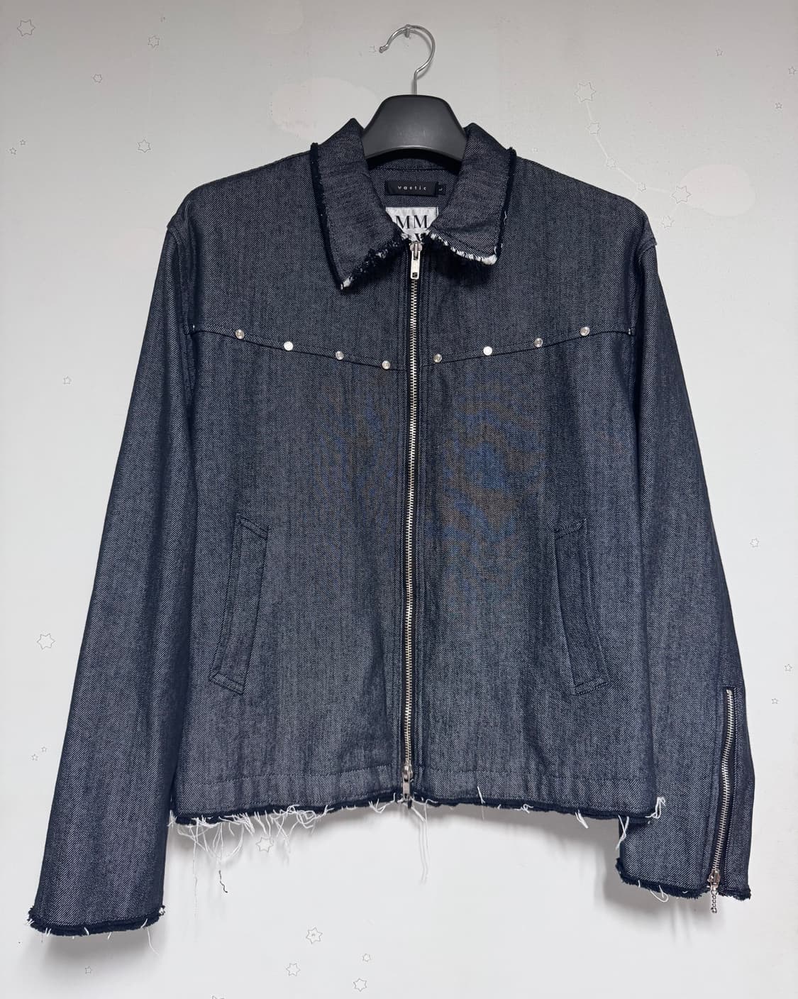 [바스틱] 스터프 컷 오프 자켓 인디고 상품이미지2