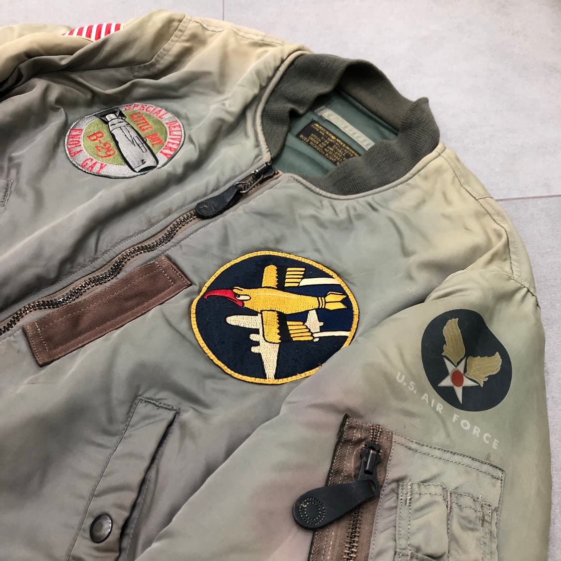 버즈릭슨 ma-1 빈티지 항공 점퍼 파일럿 자켓 S 상품이미지2