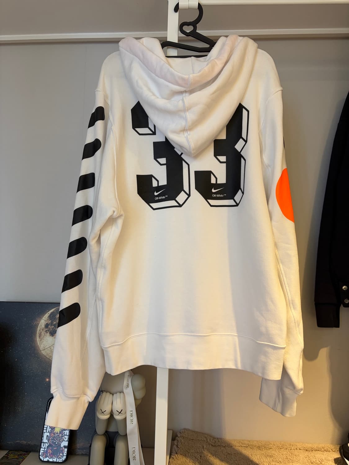 {S size} 나이키 x 오프화이트 풀오버 후드티 상품이미지2