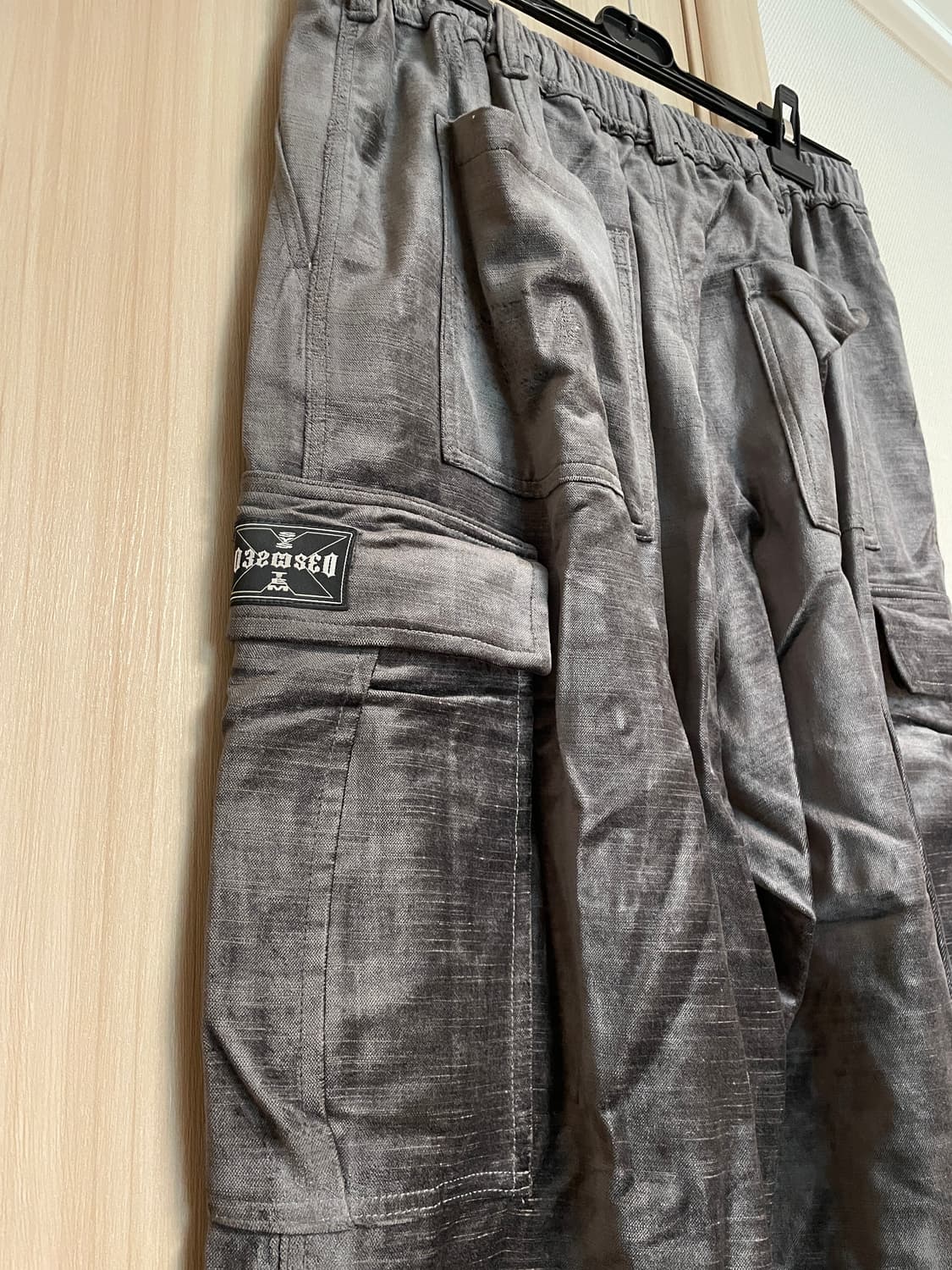 [S] 032c DISTRESSED VELVET CARGO PANT 상품이미지4