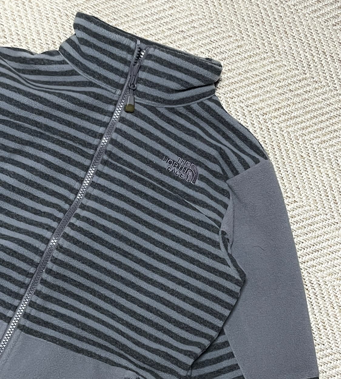 노스페이스 스트라이프 플리스 후리스 자켓 점퍼 85 상품이미지6