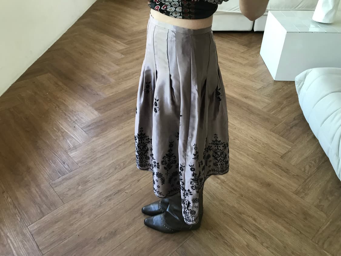 vintage pattern skirt 상품이미지4