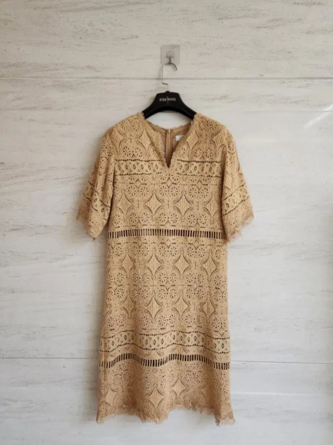 타임 슬리브리스 슬릿 레이스 원피스 55사이즈 상품이미지3