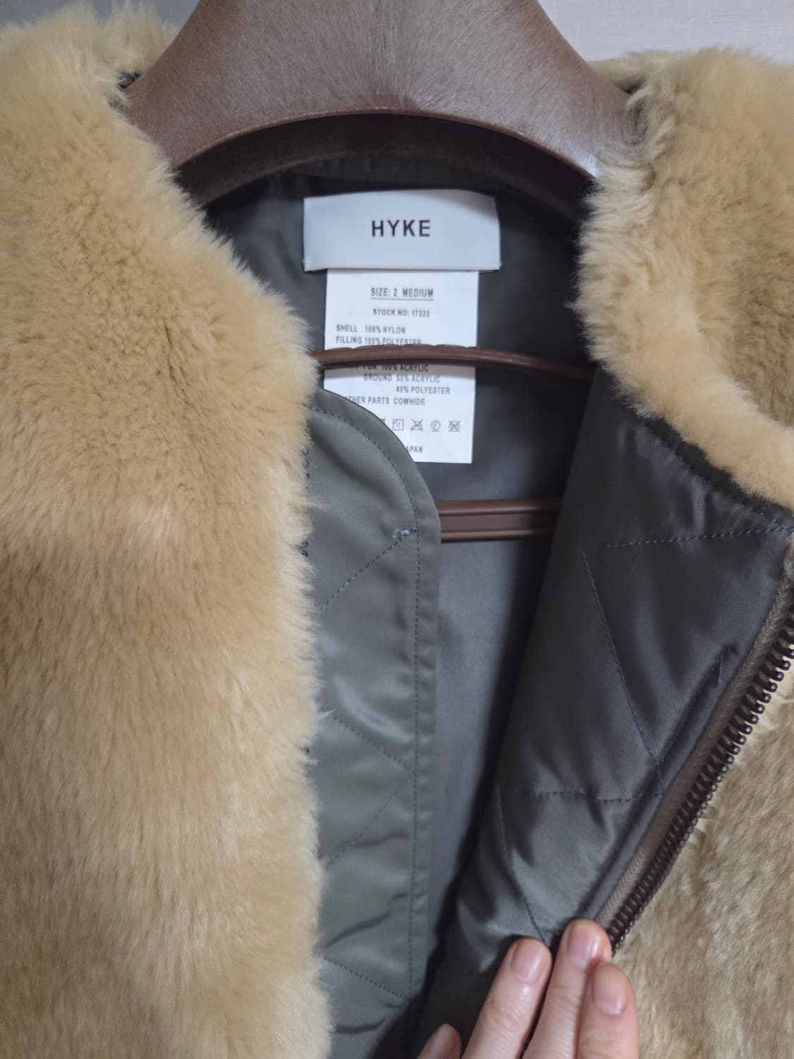 [일본 브랜드] Hyke 퍼 MA-1 봄버자켓 상품이미지2