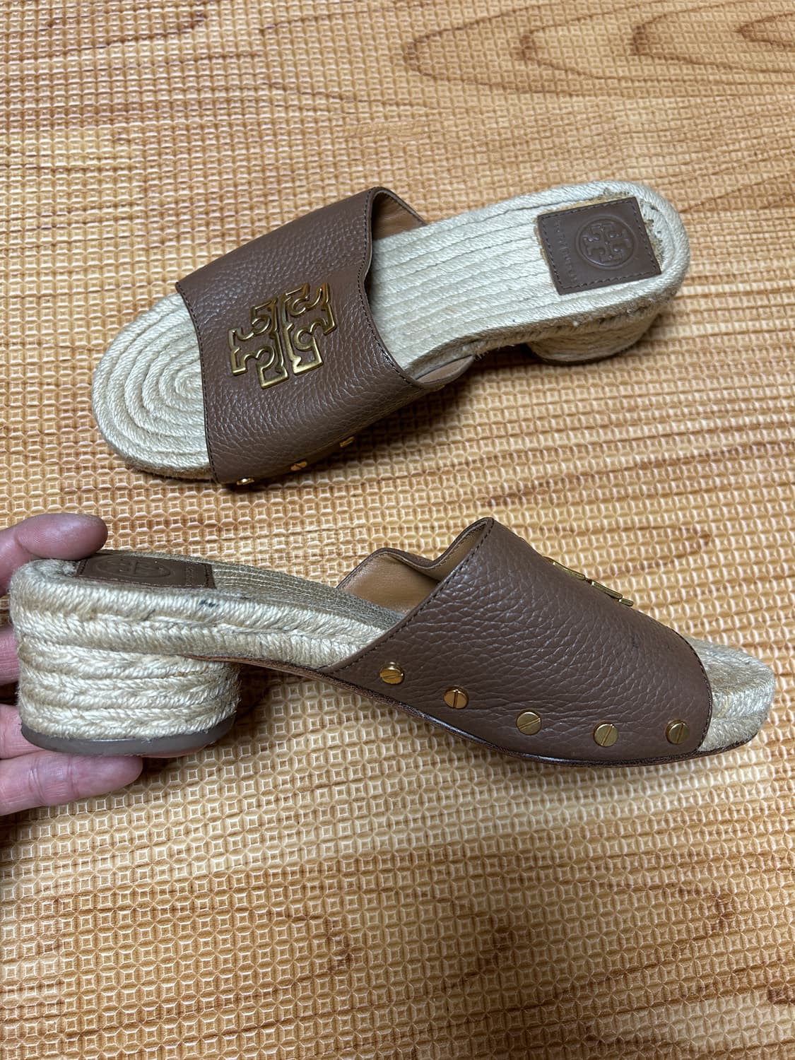 토리버치 에스파듀 레더 슬리퍼 상품이미지3