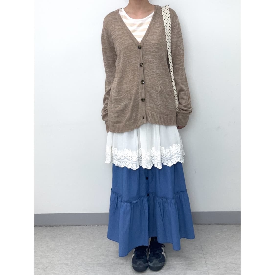 빈티지 브라운 가디건 상품이미지2