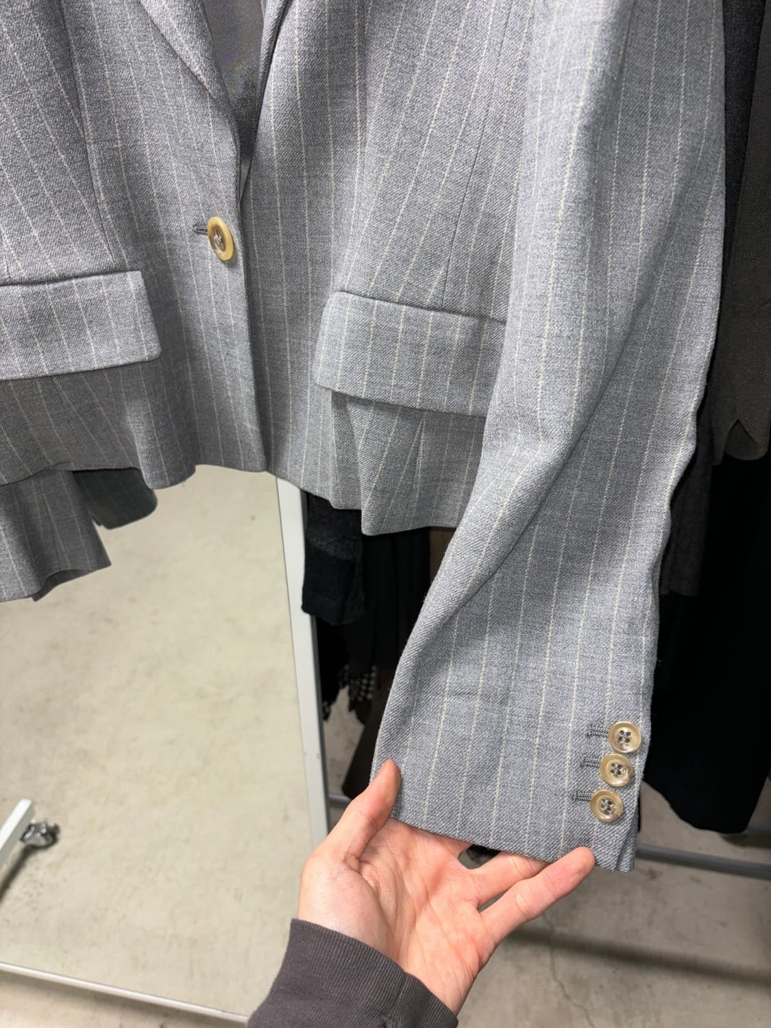 스포츠막스 울 핀 스트라이프 자켓 상품이미지4