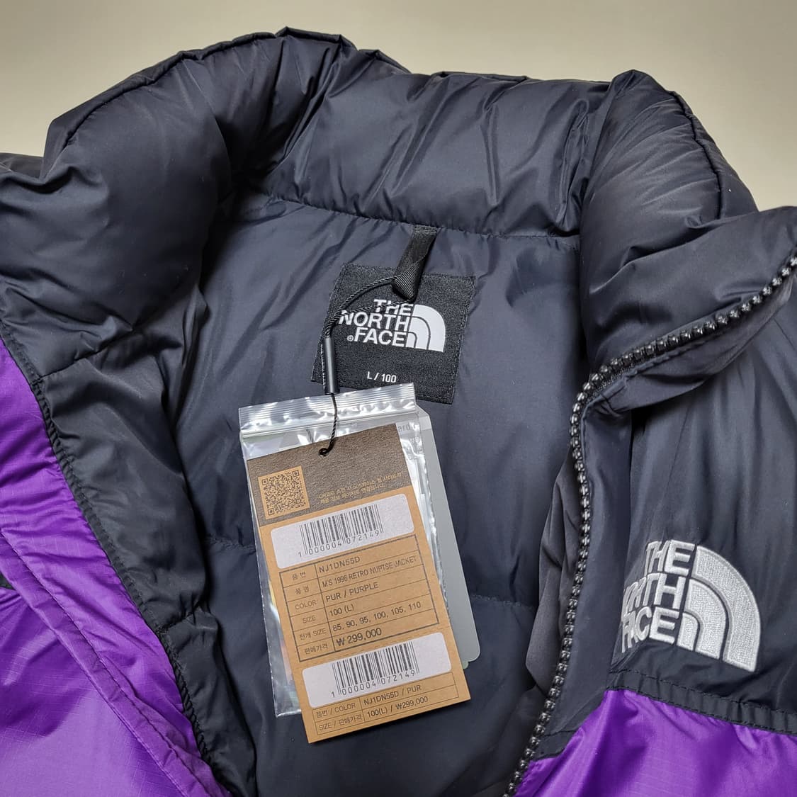 노스페이스 1996 에코 눕시 자켓 퍼플 L사이즈 상품이미지2
