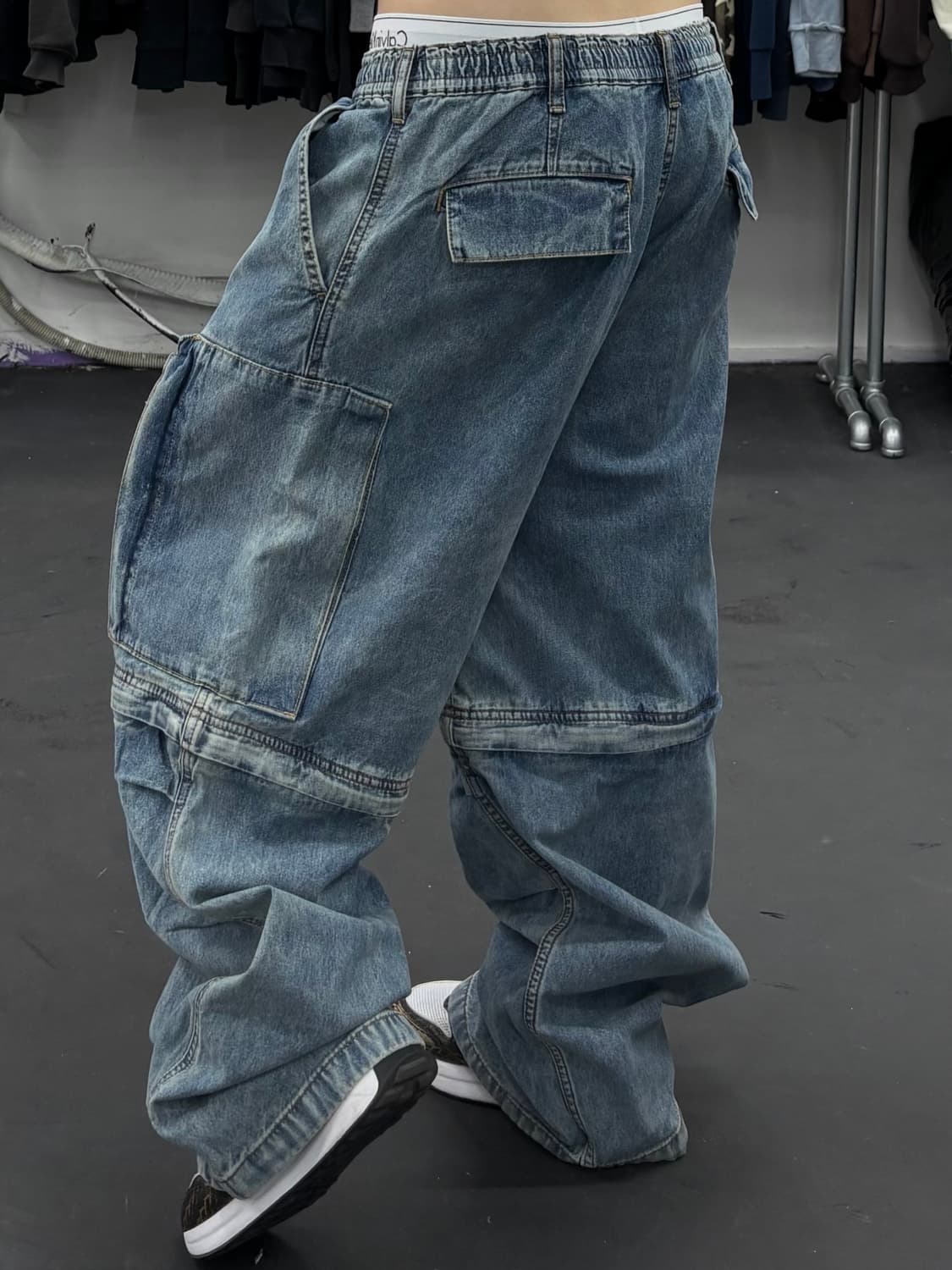 GU x 언더커버 컨버터블 데님 카고팬츠 상품이미지3